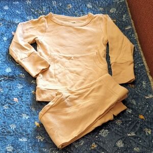 Goumi All Day Jogger Set, Peach, 3T